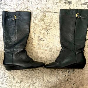 Steve Madden Intyce Black Leather Boots